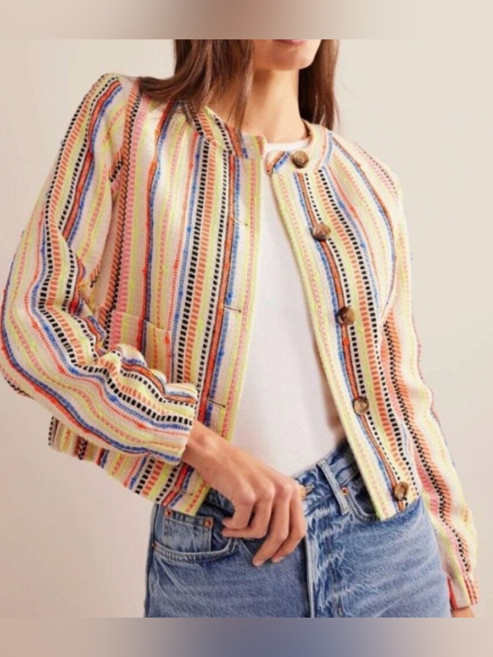 Boden lightweight striped jacket